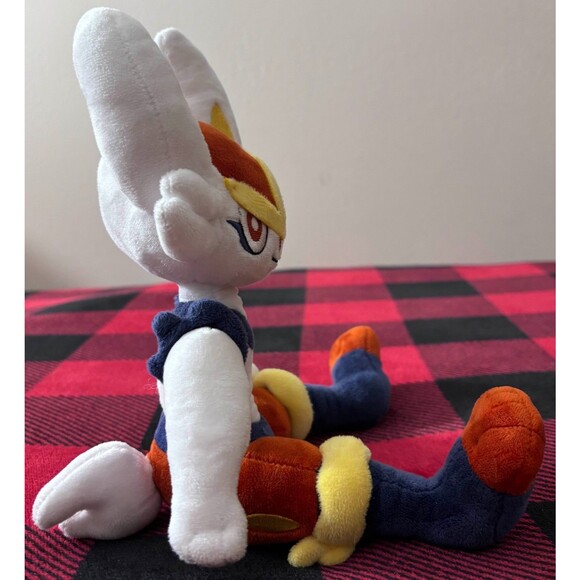San-ei All Star Collection Cinderace Sitting Pokemon Plush 10.5" Japan Import - Picture 5 of 9